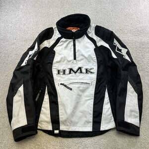 HMK Jacket Mens Small White Black Reissa Snowmobile Motorcycle Coat